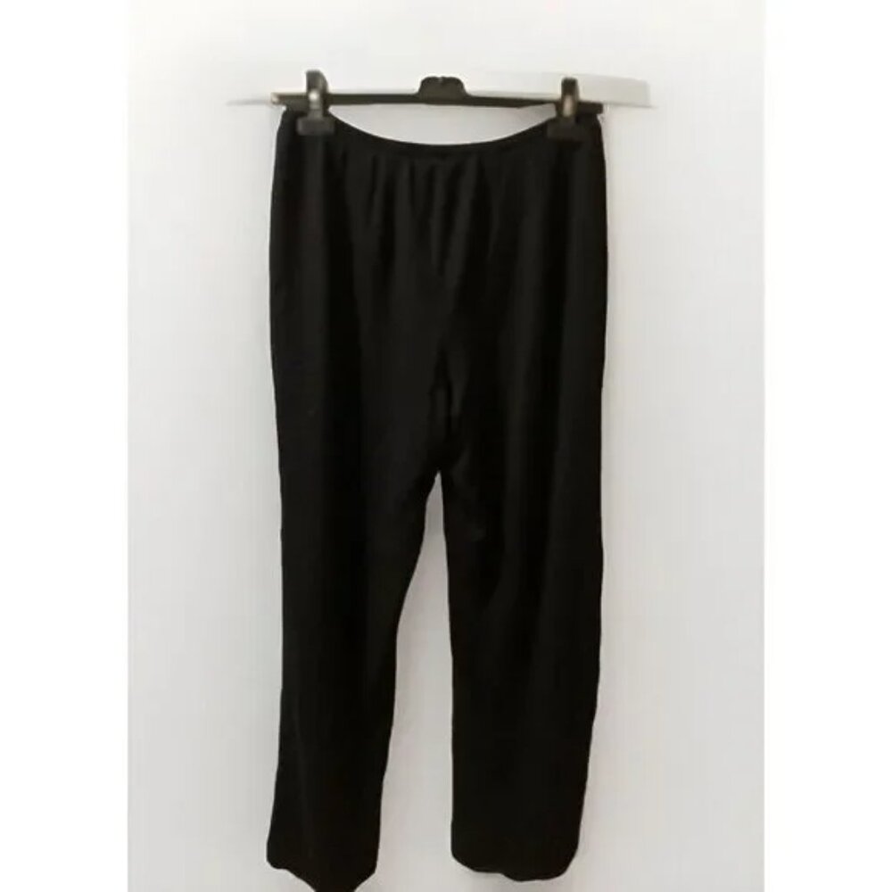 J. Peterman Lined Black Knit Pants